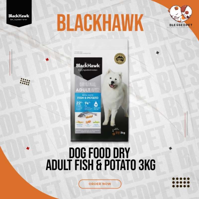 Black hawk dog online food fish and potato