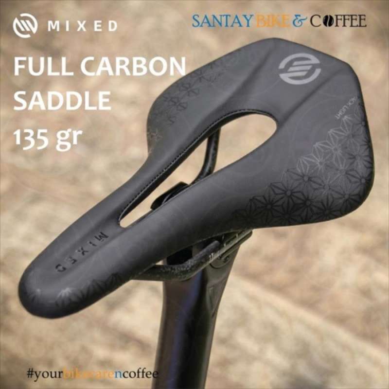 Promo FULL CARBON SADDLE ROADBIKE MTB SELI SADEL CARBON RAIL