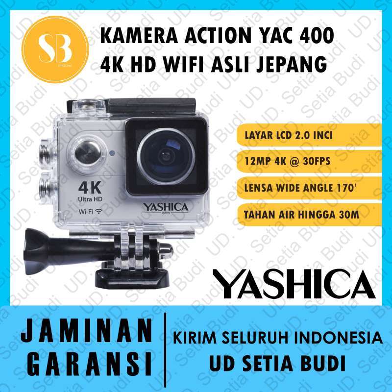 Made in Japan Action Cam 4K 1080P Wifi Tahan Air Yashica 400