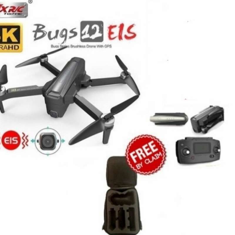 Promo DRONE MJX BUGS 12 EIS 4K DUAL BATTERY Diskon 23 di Seller