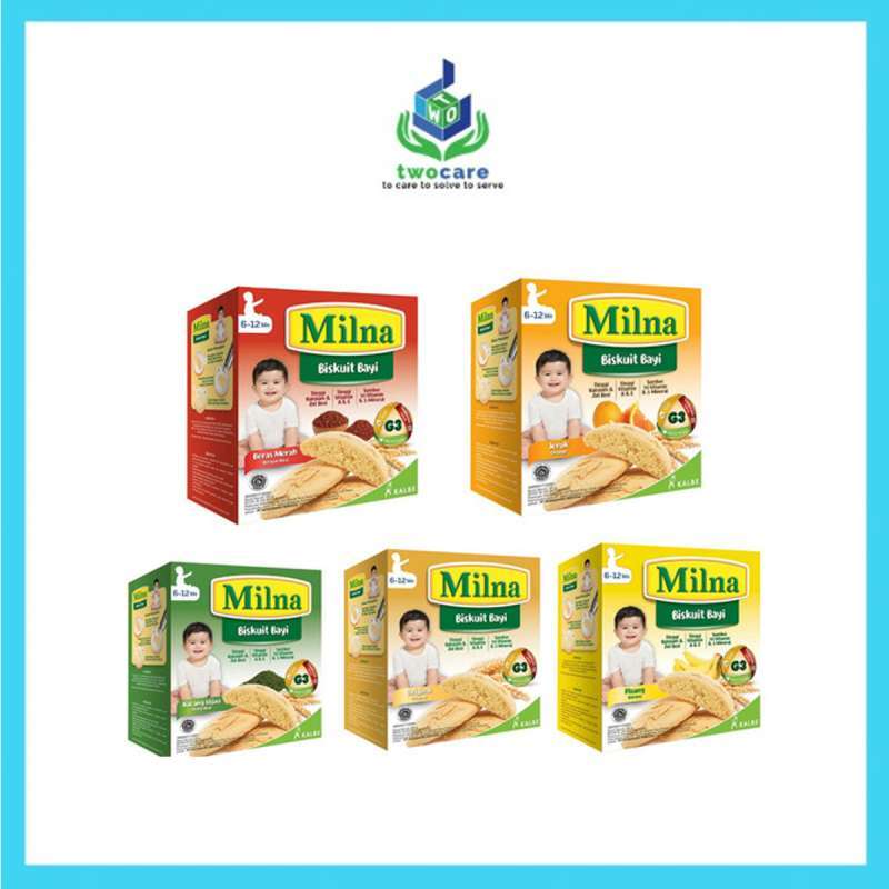 Milna Biskuit Bayi 130gr Baby Biscuit All Varian Rasa