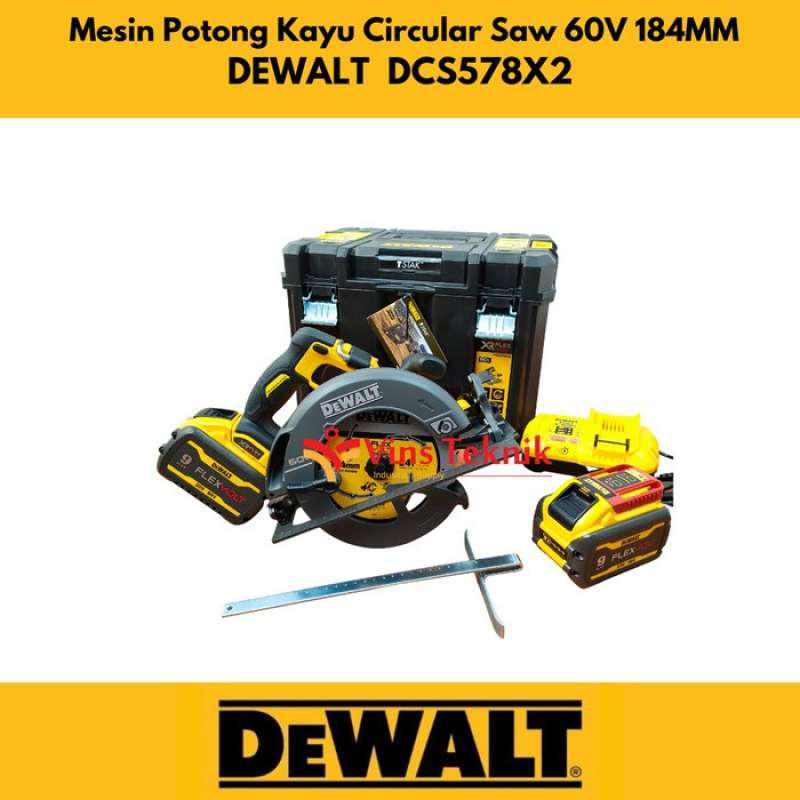 Promo Mesin Potong Kayu Circular Saw Cordless 60V DCS578X2 DEWALT