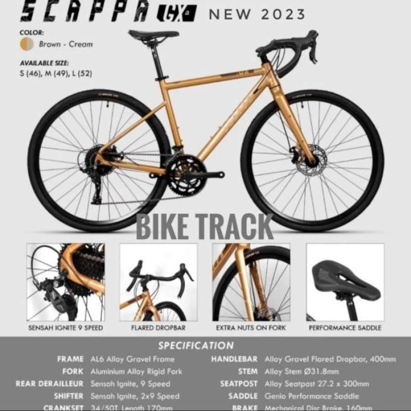 Jual Sepeda Gravel Bike GENIO SCAPPA GX 2023 di Seller Raja Sepeda