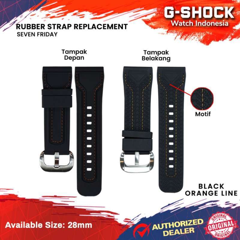 Jual Strap Rubber Tali karet Jam Tangan Seven Friday AC EXP