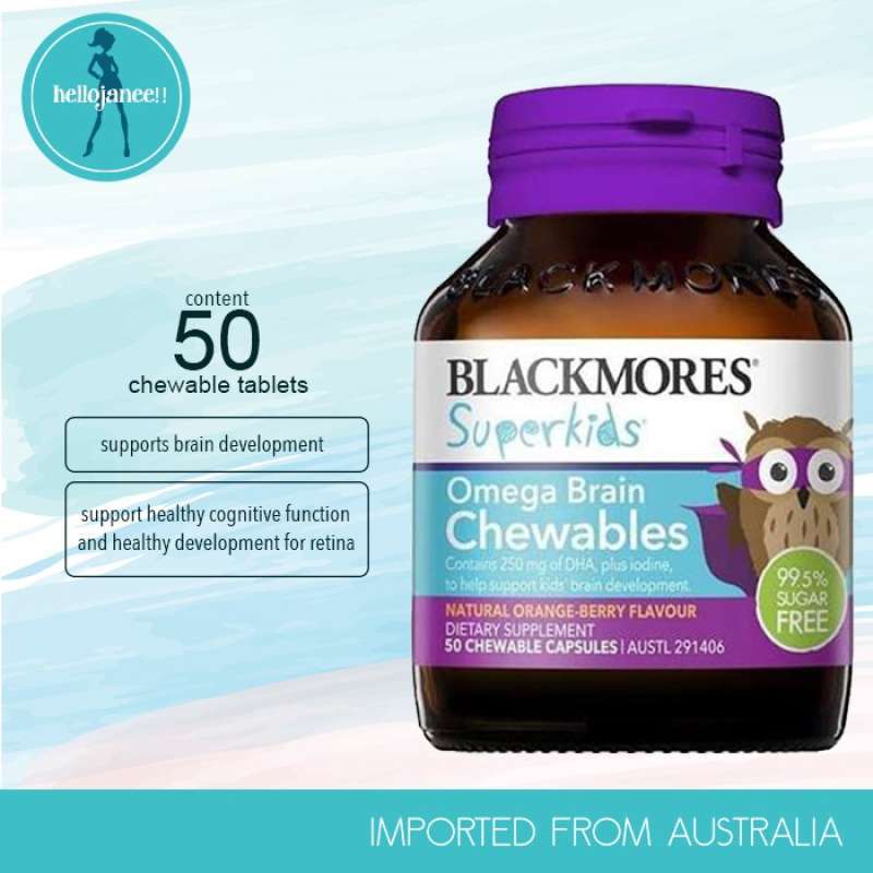 Blackmores superkids omega brain 50 chewables clearance
