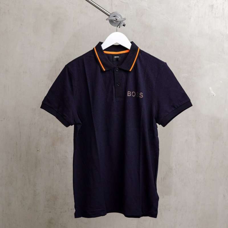 Hugo boss orange polo navy top