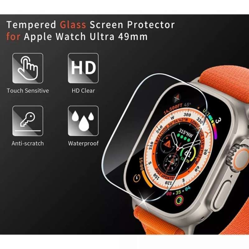 Promo Apple Watch Ultra 49mm Tempered Glass Anti Gores Kaca Diskon 18 Di Seller Indo Gadget Acc Grogol Kota Jakarta Barat Blibli