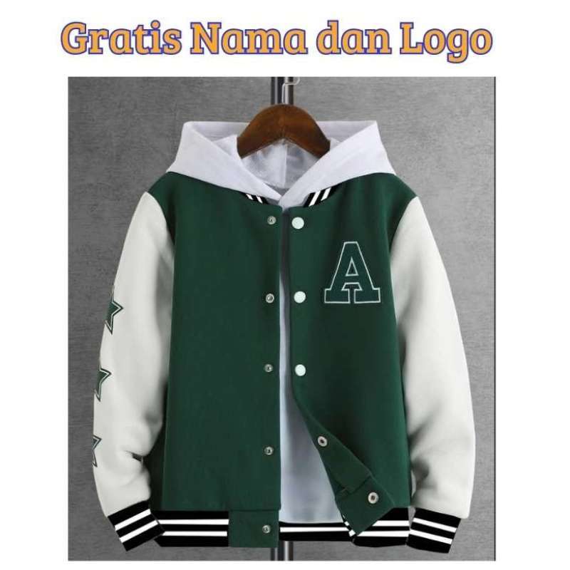 Jaket varsity hoodie outlet