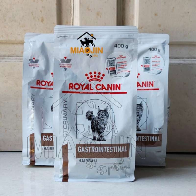 Jual Royal Canin HAIRBALL 400gr GASTRO INTESTINAL Veterinary VET
