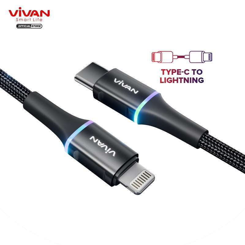 Lightning Cable Lighted Usb C Cable Ambrane Type-C To Lightning
