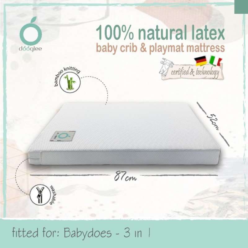 Promo Dooglee Mattress Latex Fitted For Joie Kubbie Sleep