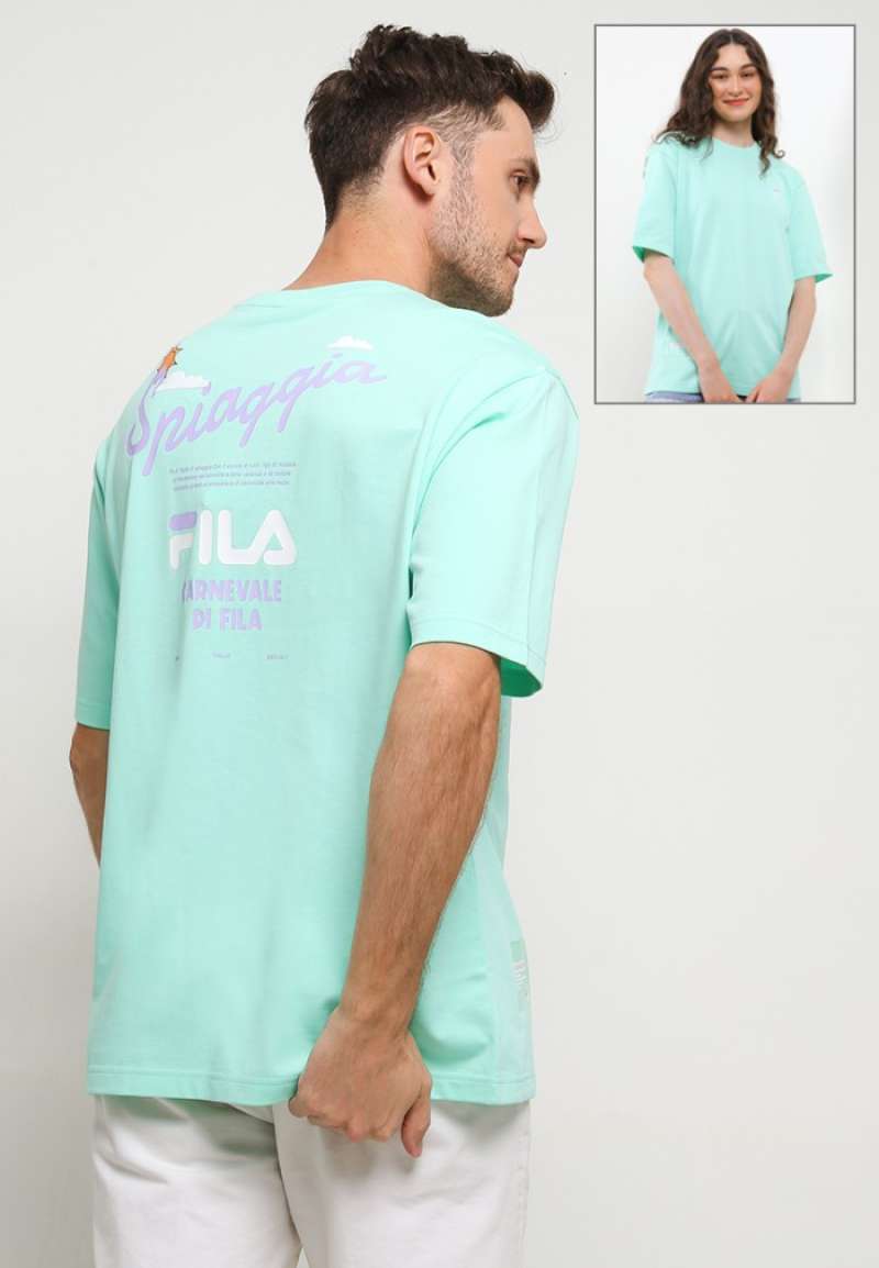 Mint green fila shirt new arrivals