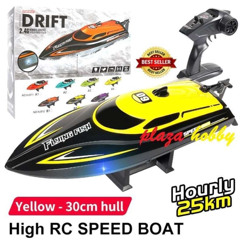 Jual rc speed boat HJ812 flying fish 2.4ghz full propo mainan