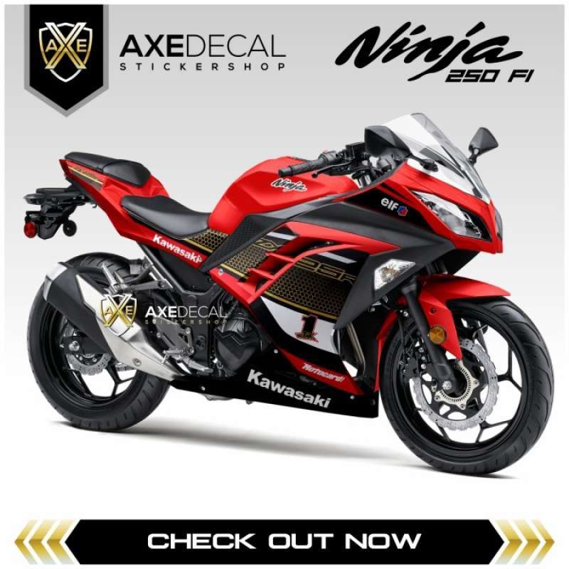 Decal ninja 250 fi top