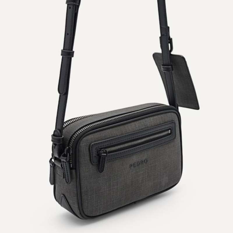 Jual PM036 TAS SELEMPANG PRIA PEDRO SLING BAG ORIGINAL HITAM di