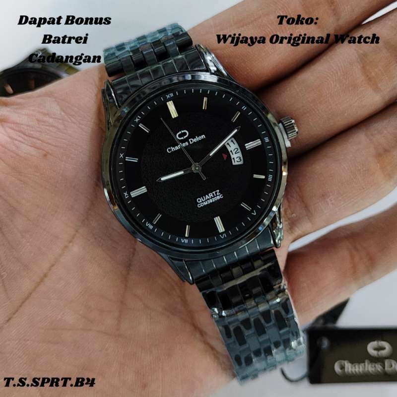 Promo JAM TANGAN PRIA COWOK CHARLES DELON 100 ORIGINAL MODEL