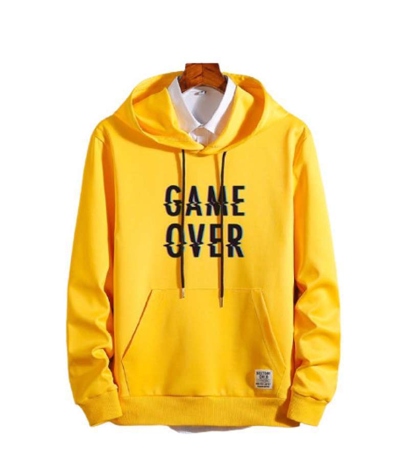 Sweater hoodie kuning hot sale