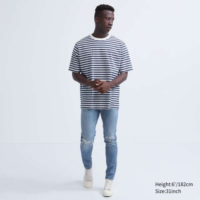 Jual Uniqlo Jeans Ultra Stretch Damaged 461577 Original Pria