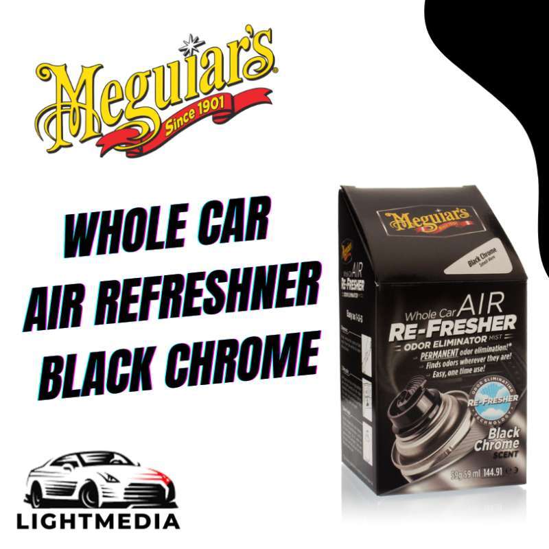 Meguiars Whole Car Air Re-Fresher Odor Eliminator Black Chrome