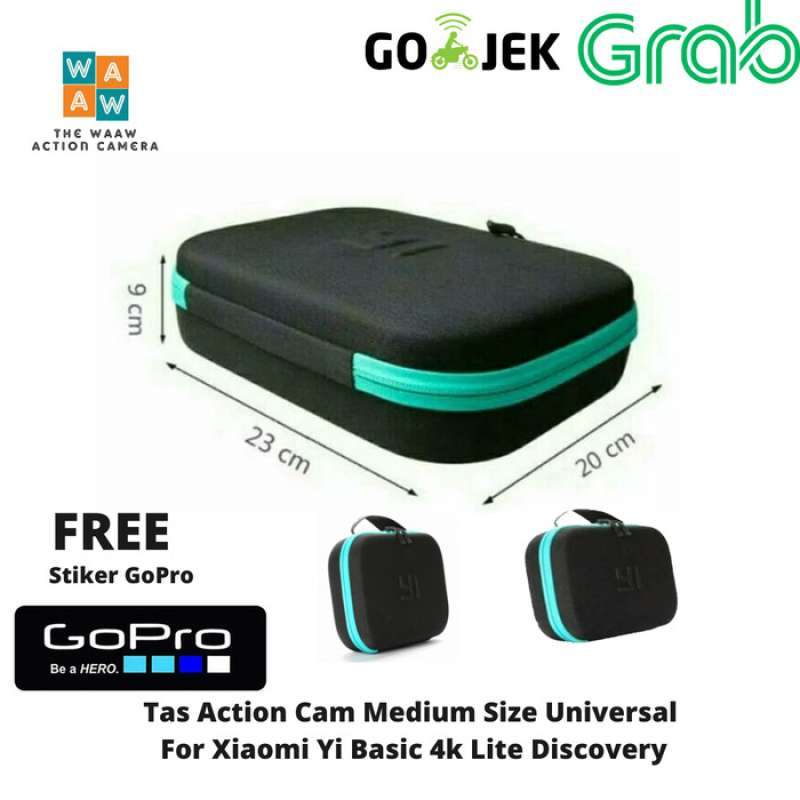 Promo Action Cam Storage Bag Tas Medium For 4.9 Hardcase Diskon 23