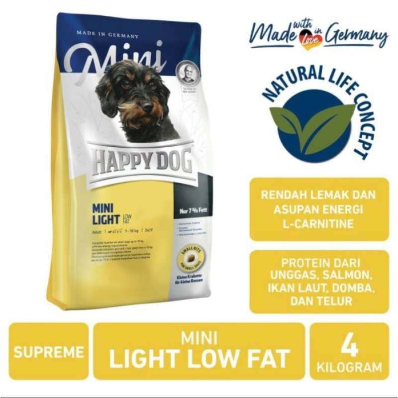Happydog Supreme Mini Light Low Fat Happy Dog Mini Light Low Fat 4Kg