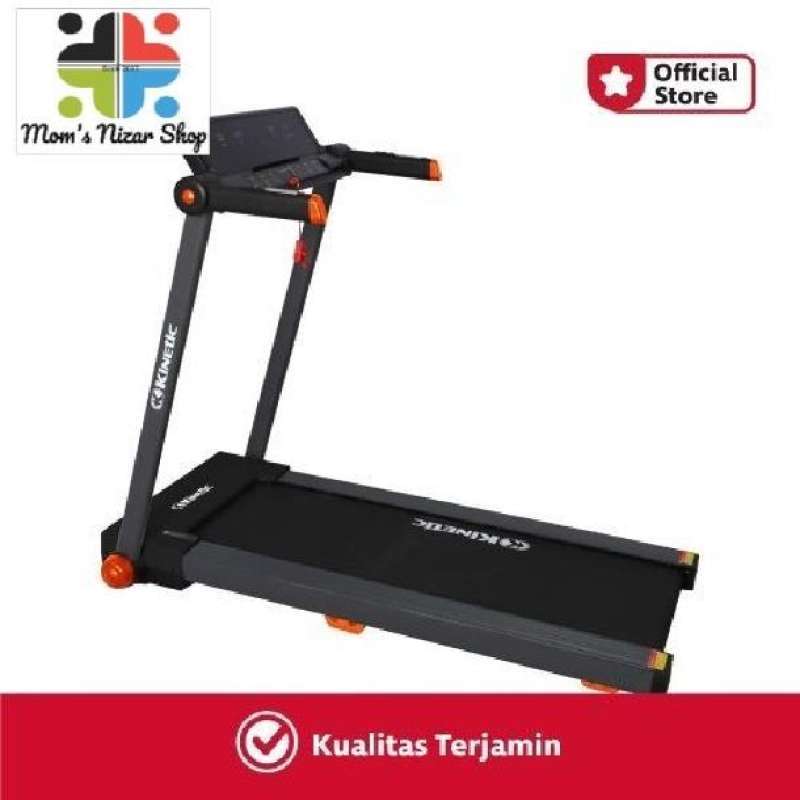 Kinetic Treadmill 0.8hp Hitam Orange kuat berkualitas
