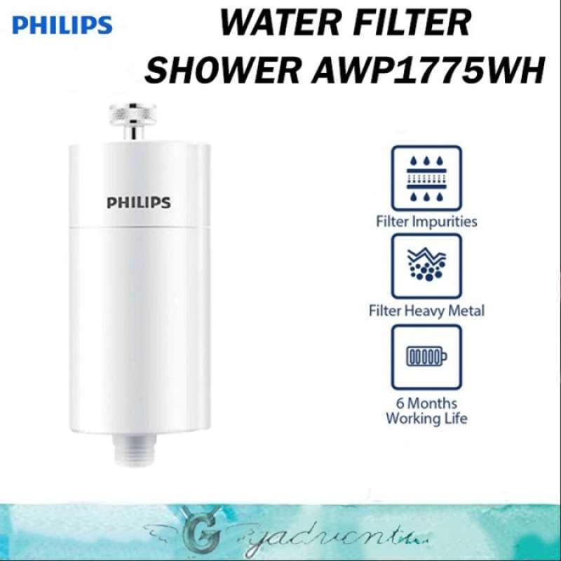 Philips Shower Filter 3-stage Water Softener, NSF certified Double Mesh  Filtration KDF Material, Reducing Chlorine/Impurities/Rust Sediments  (Shower Filter Set) 