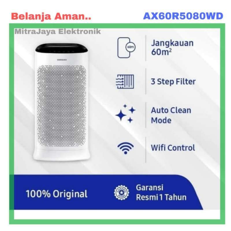 Samsung air purifier clearance ax60r5080wd
