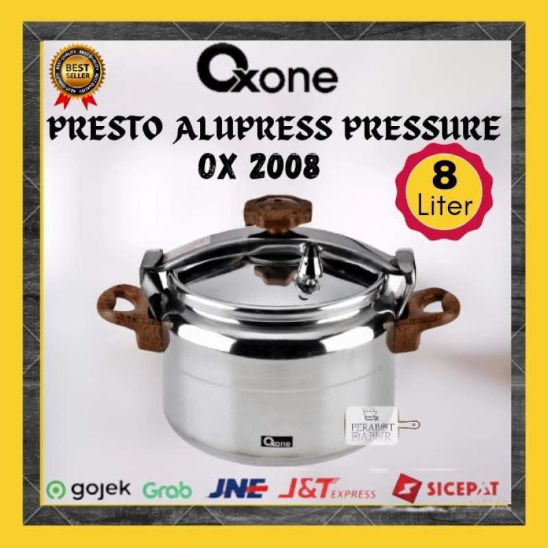 Promo Panci Presto Ox 2008 Alupress Presto Oxone 8 Lt Aluminium Diskon 7 Di Seller Siennaa Shop Wanasari Kab. Bekasi Blibli