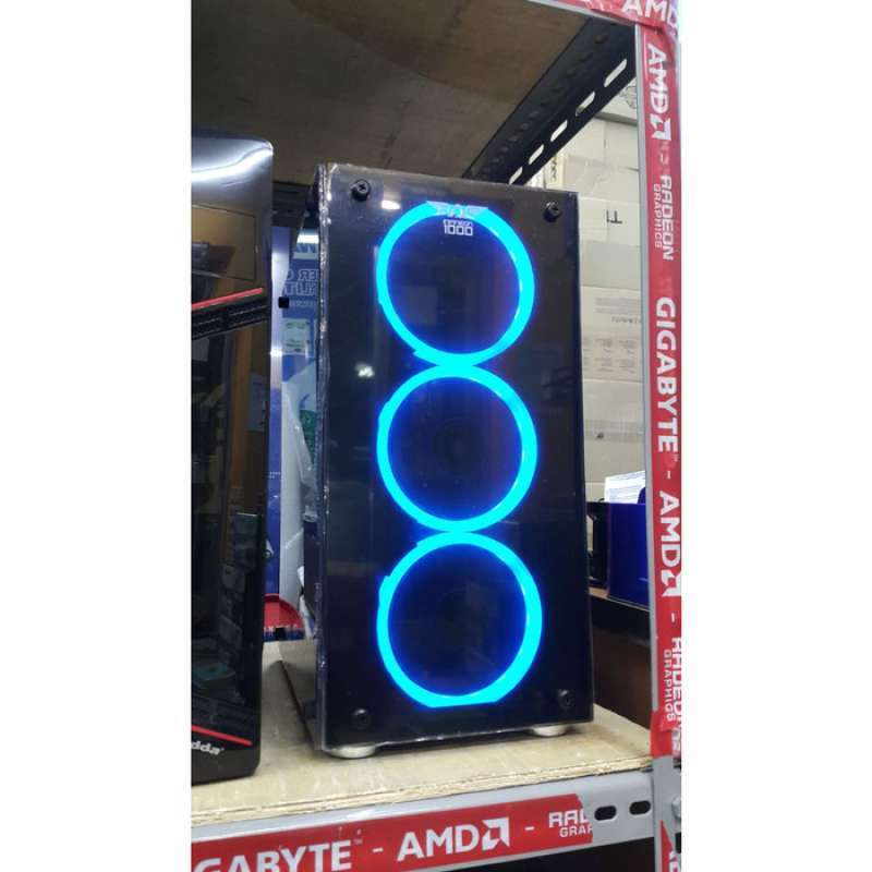 Casing Armaggeddon Infineon 1000 Psu Voltron 470W 3 Fan Led Biru