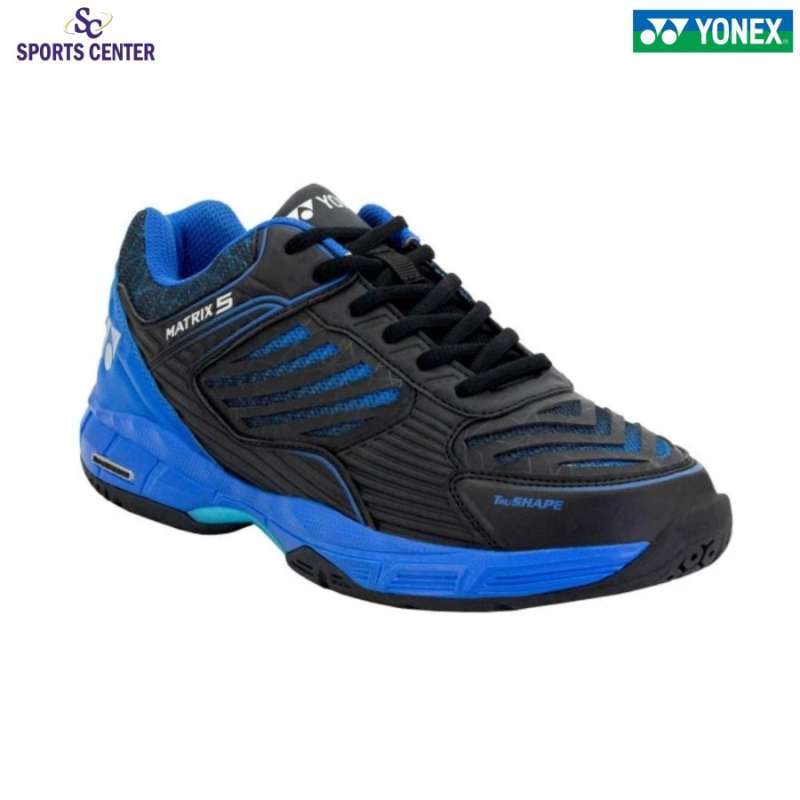 Promo New Sepatu Badminton Yonex Matrix 5 Black Blue 44 Diskon