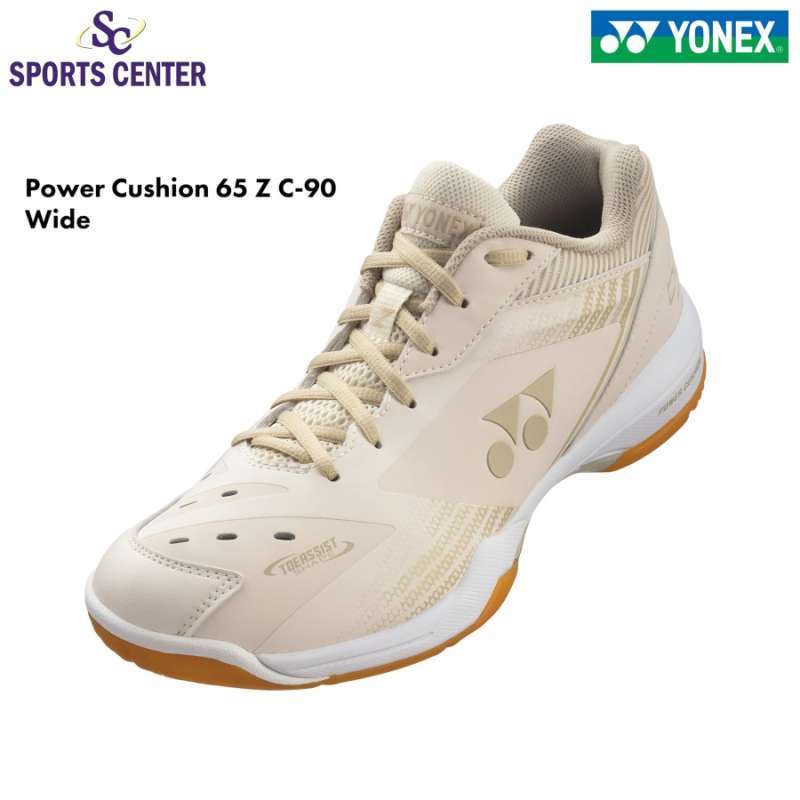 Sepatu Badminton Yonex Power Cushion 65 Z C-90 SHB65Z3CWE Wide Natural