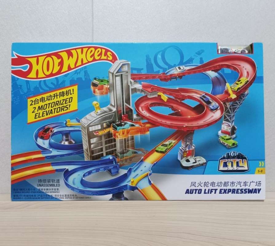 Mattel Ori HotWheels Auto Lift Expressway Hot Wheels 2 Motorized Lift