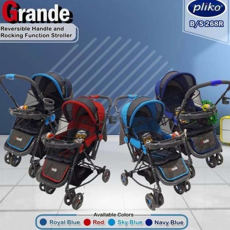 Promo Gojek Pliko Grande 4In1 Kereta Dorong Bayi Baby Trolly
