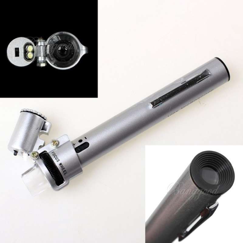 Promo Portable Pocket Jewelry Zoom 100X Microscope Loupe Magnifier