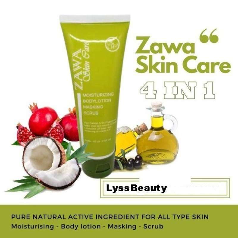 Zawa Skin Care Pemutih Wajah 100 O MISSING riginal Herbal Halal BPOM 60gr