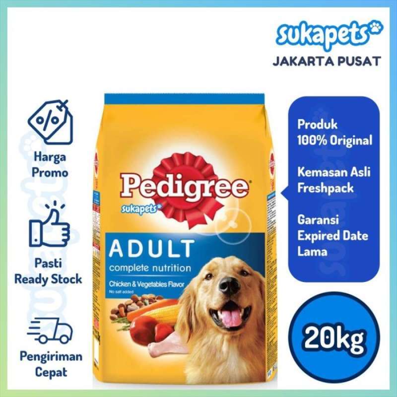 Pedigree chicken and vegetables hotsell 20kg