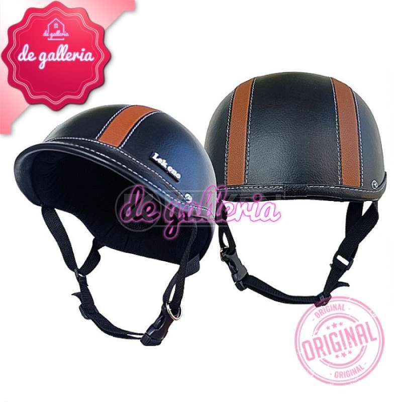 Jual HELM SEPEDA DEWASA PRIA WANITA MODEL RETRO VINTAGE KULIT PLUS