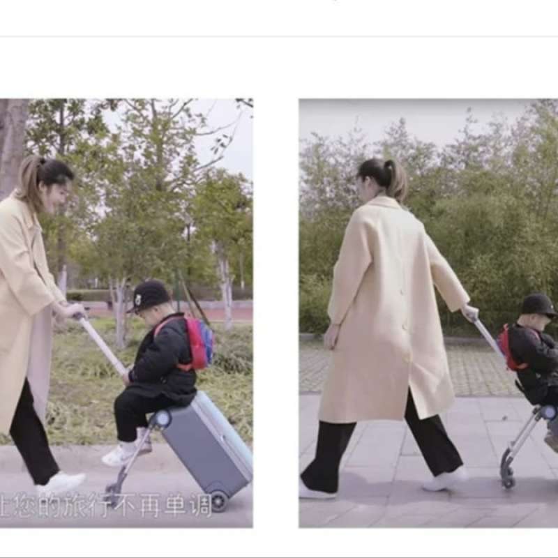 Koper Microfiber Stroller TSA Lock dengan Sandaran Stroller