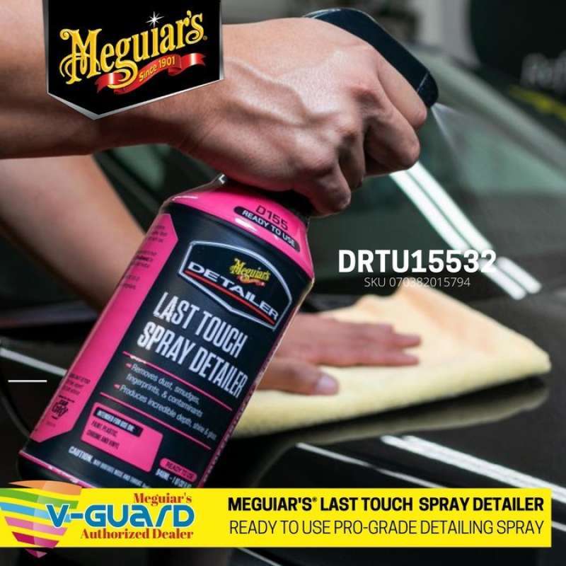 Meguiar's Last Touch Spray Detailer, Ready to Use Pro-Grade Detailing Spray  - DRTU15532, 32 Oz