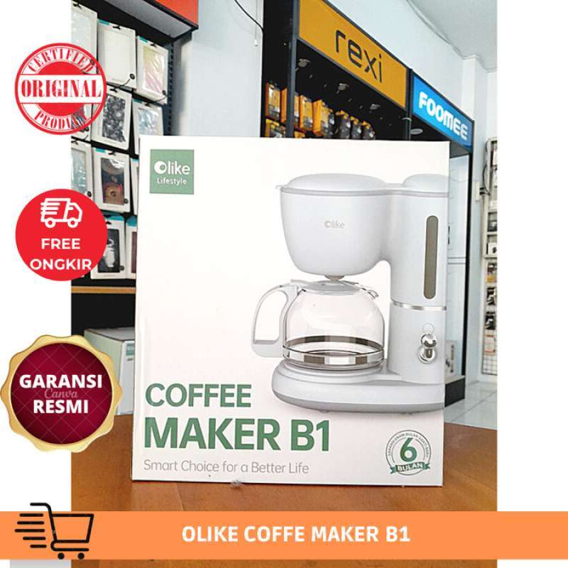 OLIKE Coffee Maker Sky Blue Low Watt - Garansi Resmi 1 Tahun in
