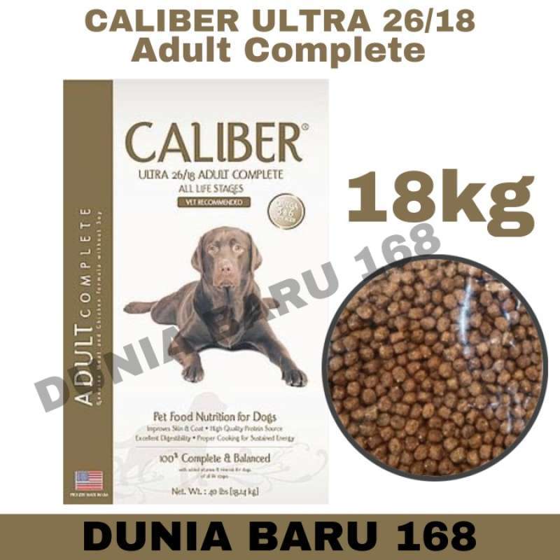 Caliber Ultra 26 18 Dog Food Kualitas Premium 18kg gojek grab