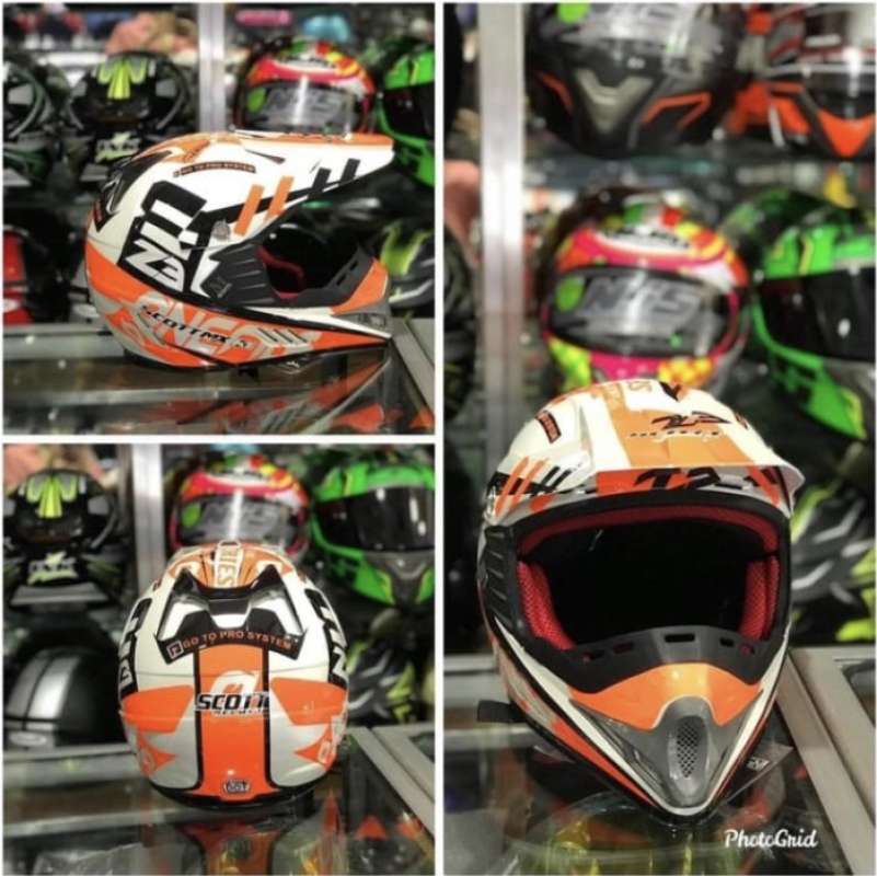 Promo Helm anak cross scott original helm trail anak Diskon 33