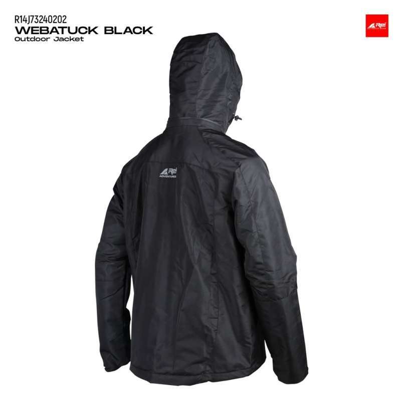 Jual JAKET GUNUNG AREI WEBATUCK WATERPROOF M HITAM di Seller