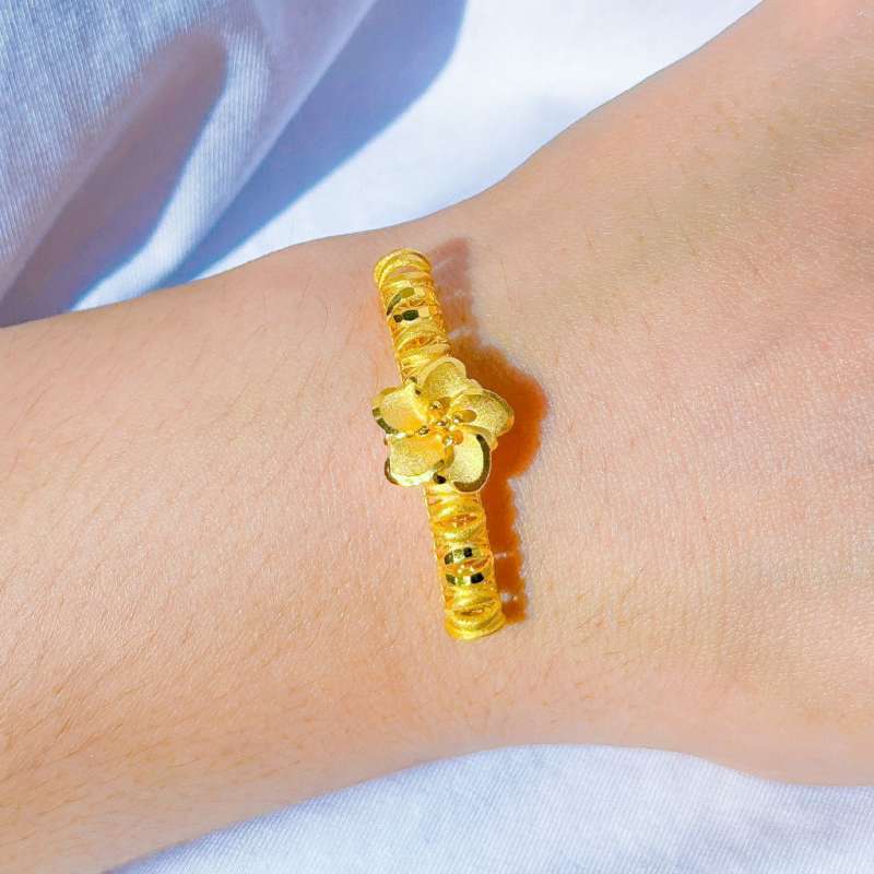 Jual Pandora gelang anak dan dewasa emas asli kadar 70 16k bunga