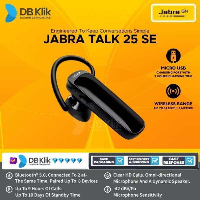 Jual HEADSET JABRA TALK 25 SE WIRELESS BLUETOOTH JABRA TALK 25