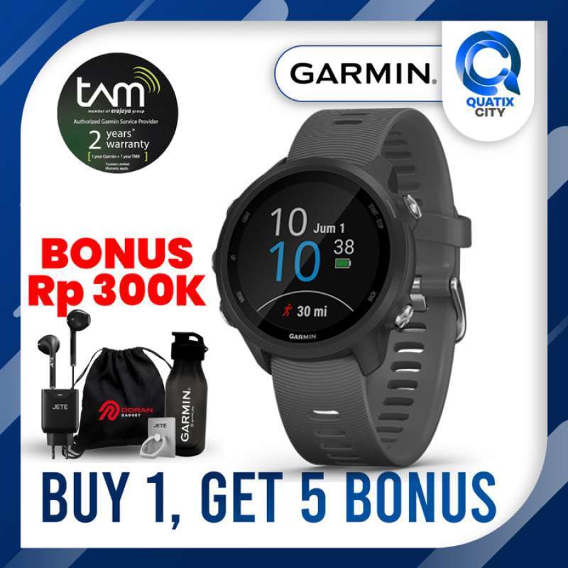 Jual Garmin Forerunner 245 Black Non Music Garansi Resmi Tam 2 Tahun Gps Di Seller Pakdiduk Tugu Selatan Kota Jakarta Utara Blibli