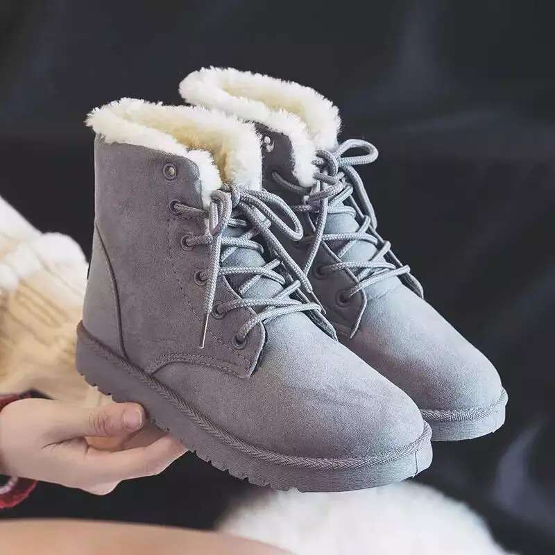 Promo Gst Sepatu Boots Wanita Winter Musim Dingin Inner Fur