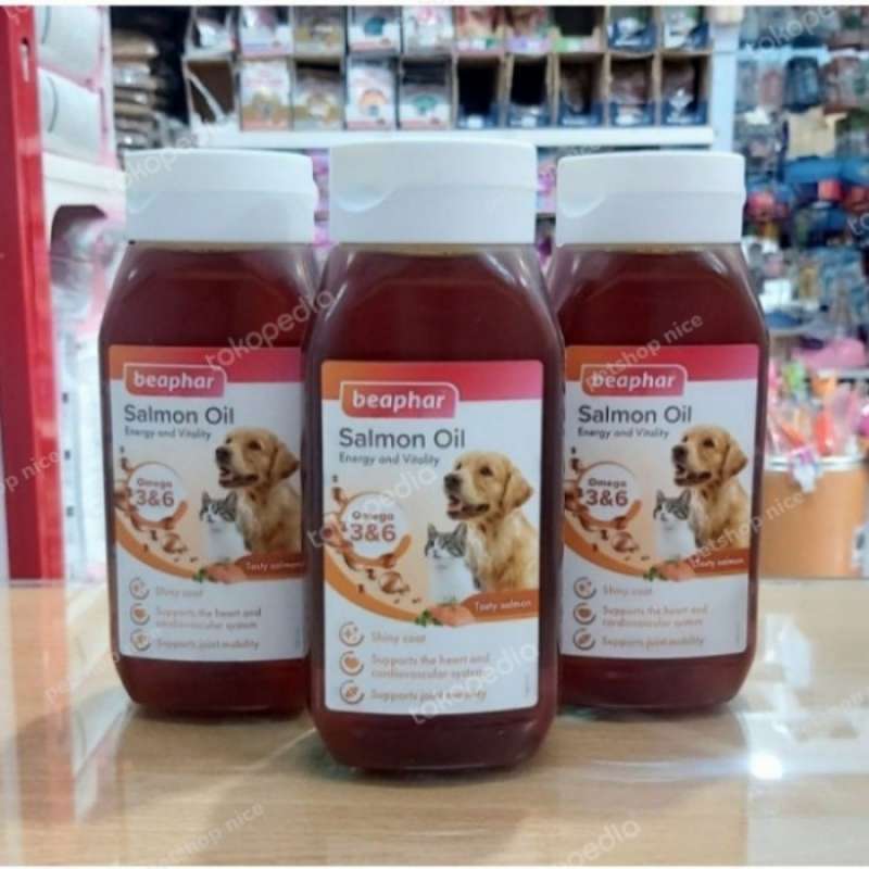 Promo Minyak Ikan Vitamin Bulu Anjing Kucing Beaphar Salmon Oil