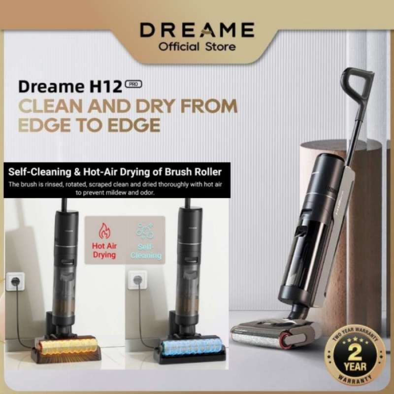 Promo Dreame Wet Dry Cordless Vacuum Cleaner Hot Air Drying H12 Pro Diskon  23% di Seller Tuskar - Tegal Alur, Kota Jakarta Barat